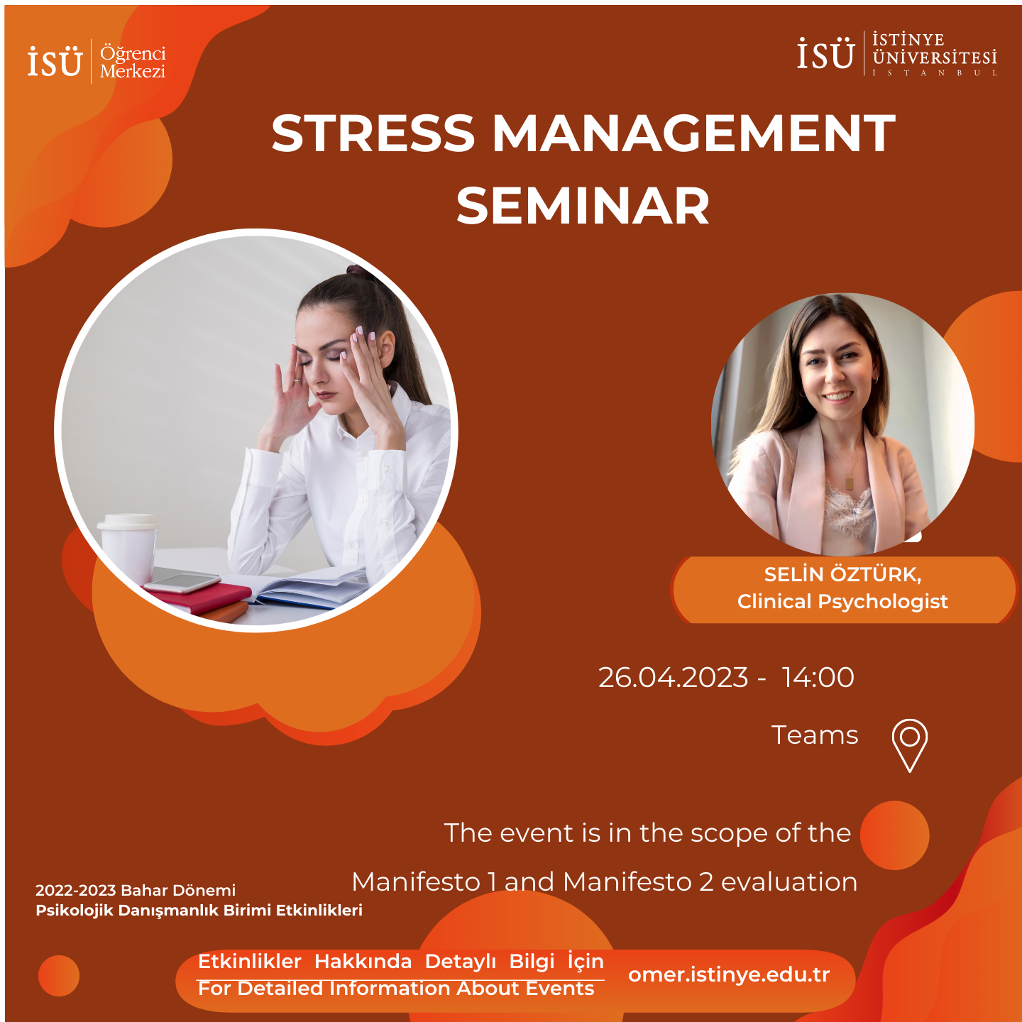 Stress Management Seminar | Health, Culture and Sports Department